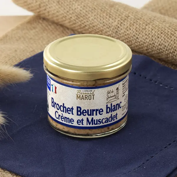 Brochet Beurre blanc Crème et Muscadet par L'Atelier Bernard Marot - Fabriqué en Loire - Atlantique